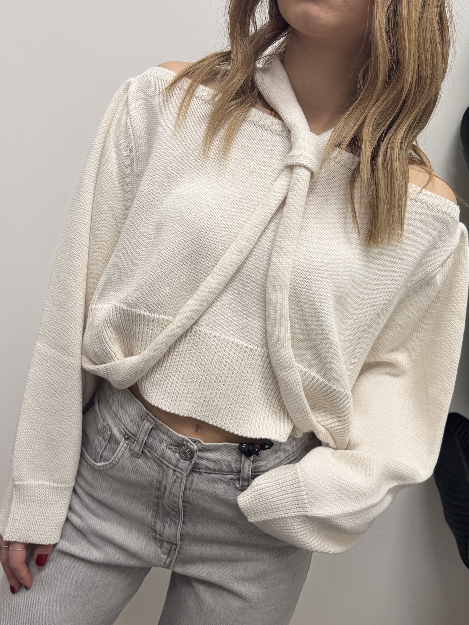 Maglione shiffer con nodo HaveOne - GiuGiò | Shop online