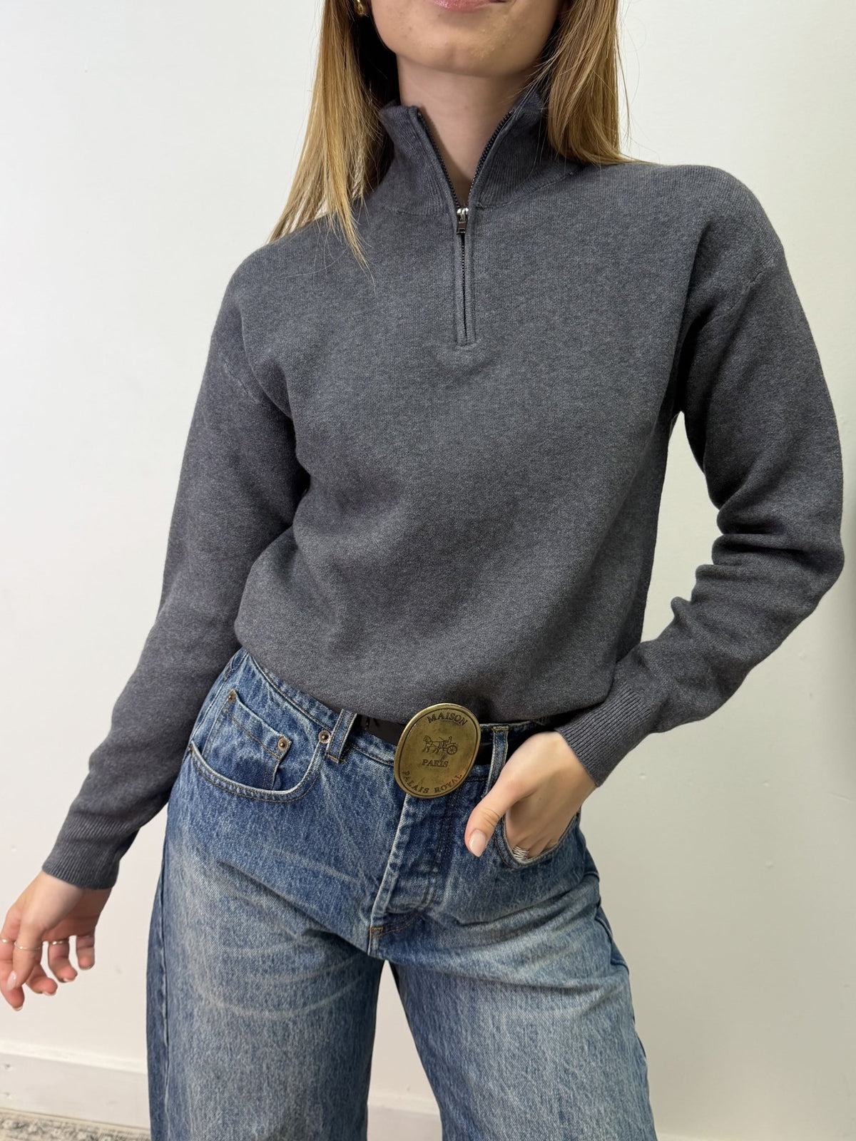 Maglione slim half zip Susy Mix - GiuGiò | Shop online