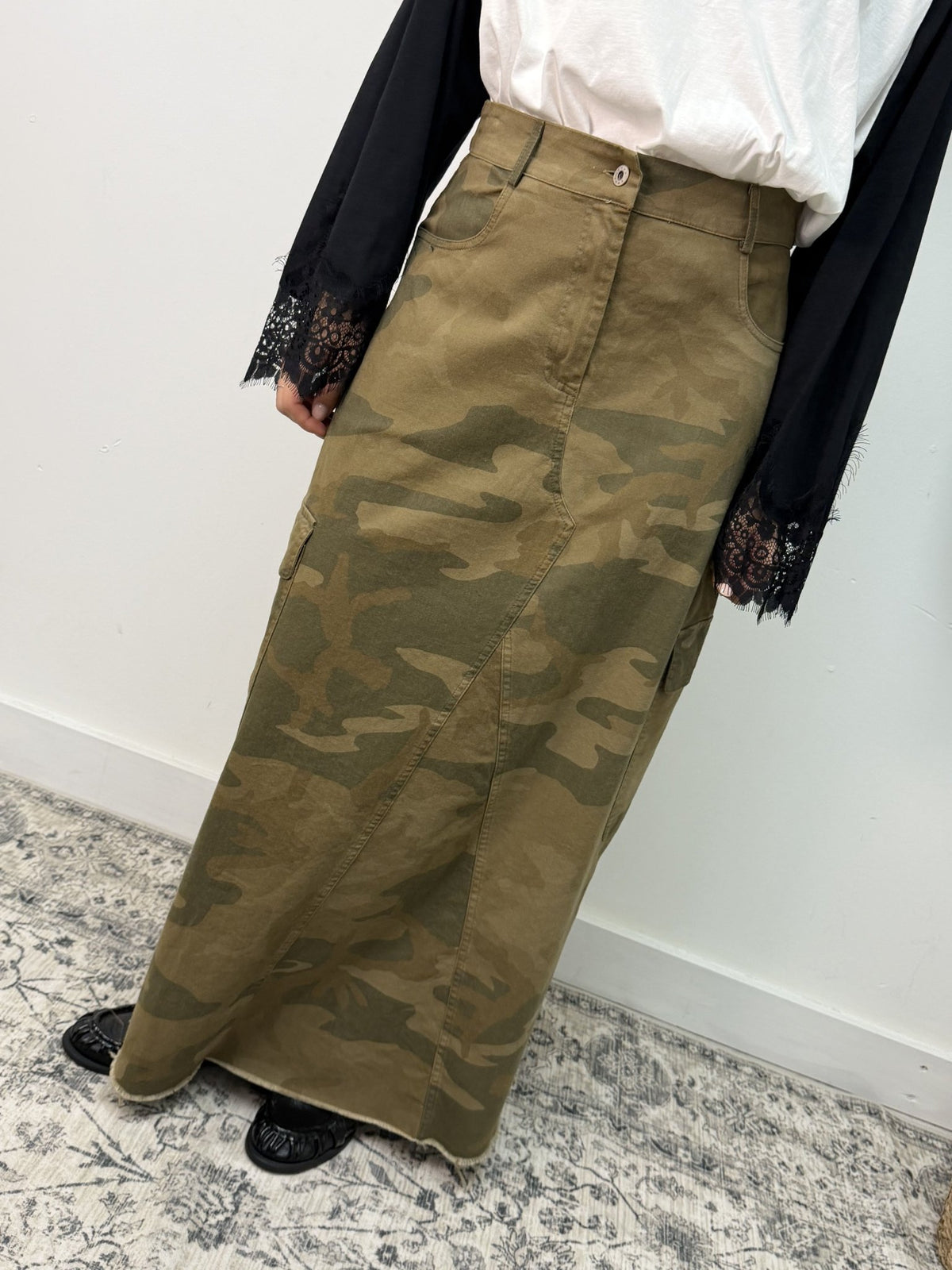 Maxi gonna cargo stampa camouflage MyD - GiuGiò | Shop online