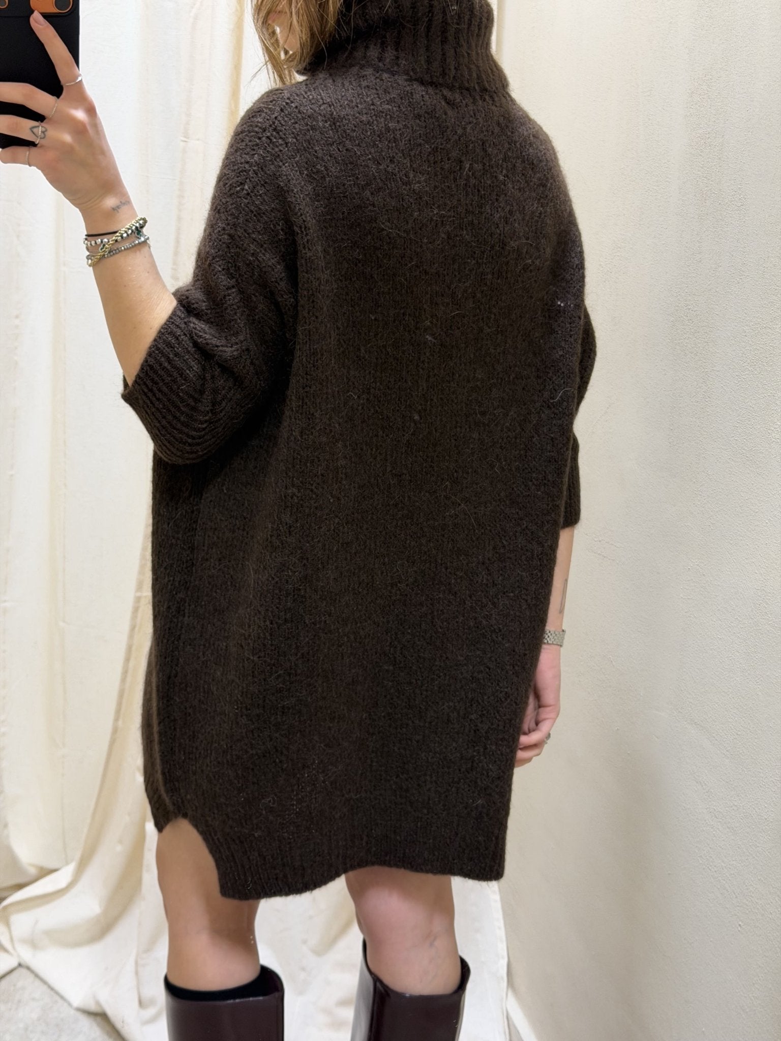 Maxi - pull collo alto con spacchetti Imperial - GiuGiò | Shop online