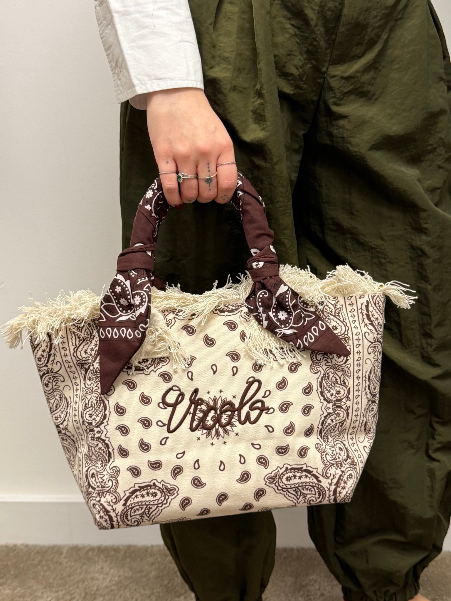 Mini shopper in canvas bandana VICOLO - GiuGiò | Shop online
