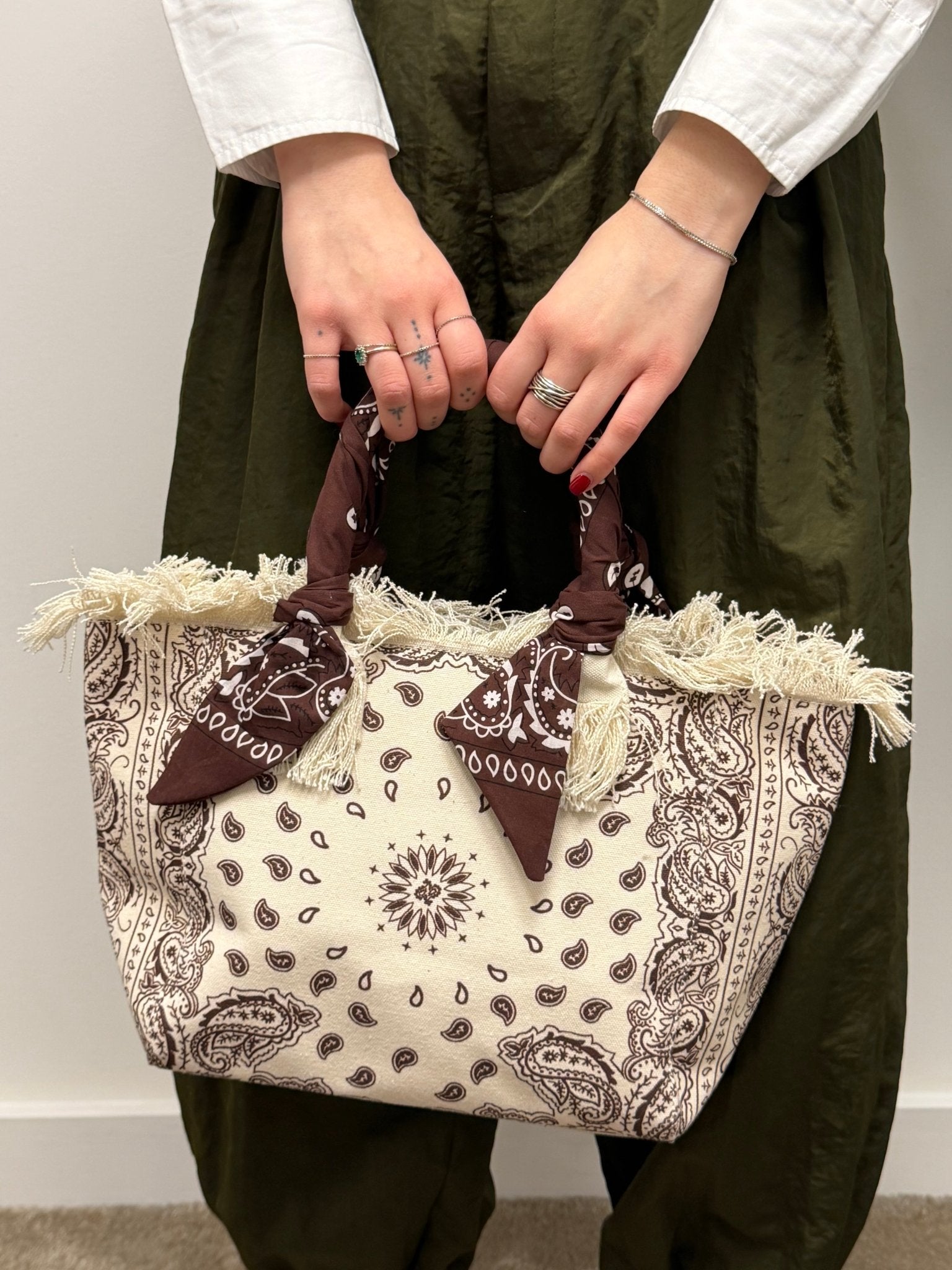 Mini shopper in canvas bandana VICOLO - GiuGiò | Shop online