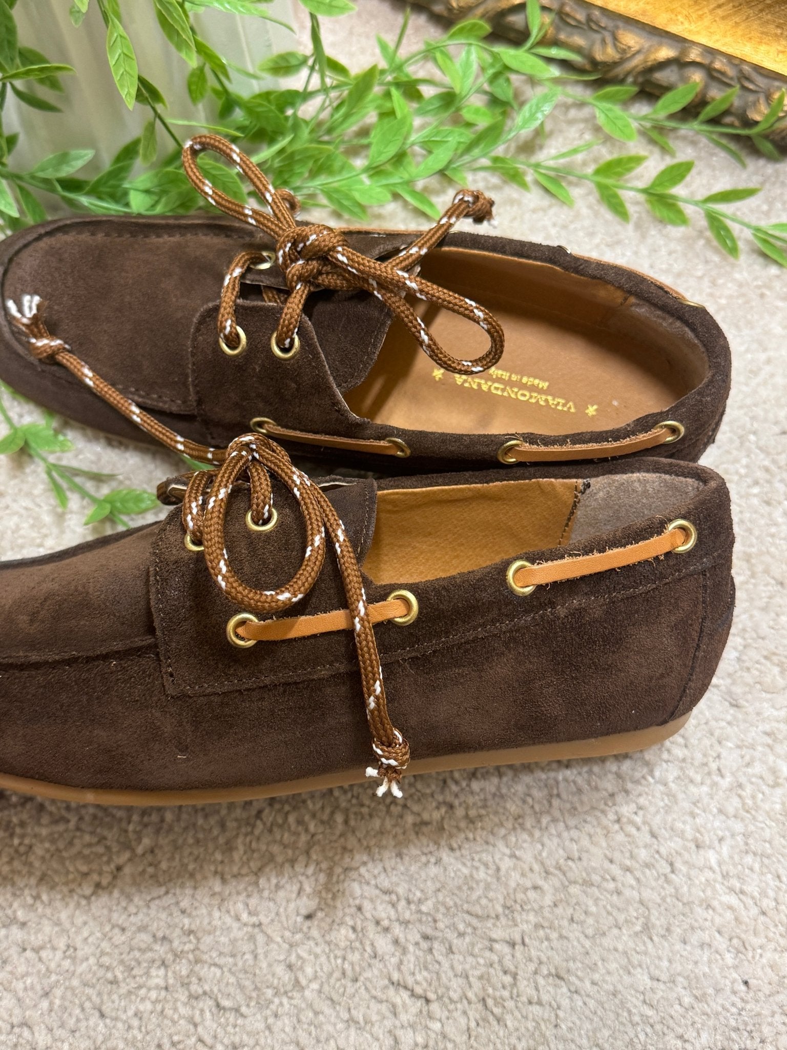 Mocassino in pelle scamosciata laccio nautico Via Mondana - GiuGiò | Shop online