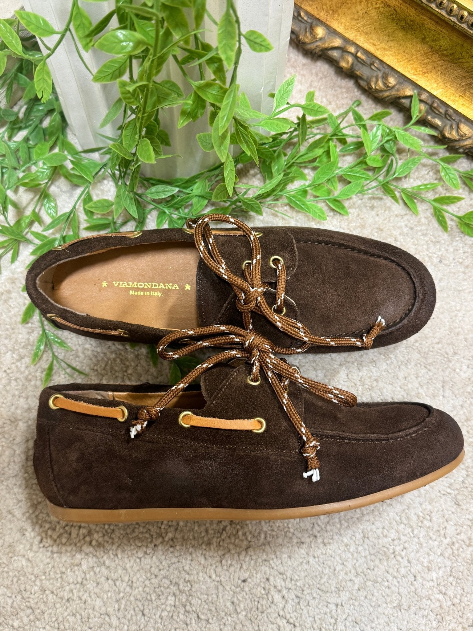 Mocassino in pelle scamosciata laccio nautico Via Mondana - GiuGiò | Shop online