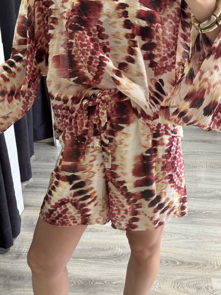 Pantaloncino fantasia tie - dye con laccetto Tensione In - GiuGiò | Shop online