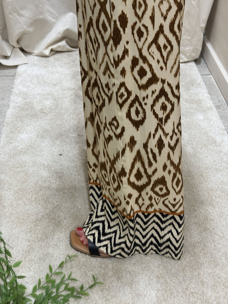 Pantalone ampio in viscosa a fantasia HaveOne - GiuGiò | Shop online