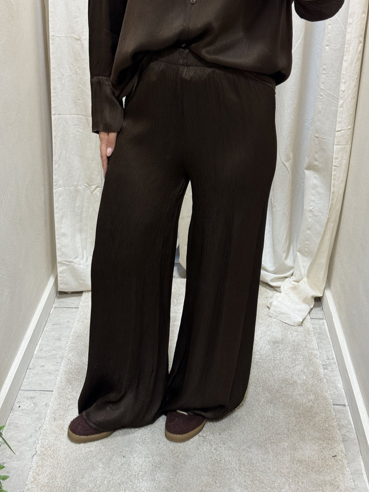 Pantalone ampio in viscosa goffrata HaveOne - GiuGiò | Shop online