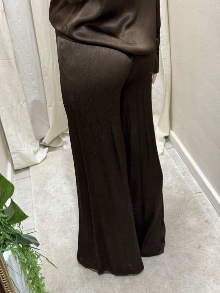 Pantalone ampio in viscosa goffrata HaveOne - GiuGiò | Shop online
