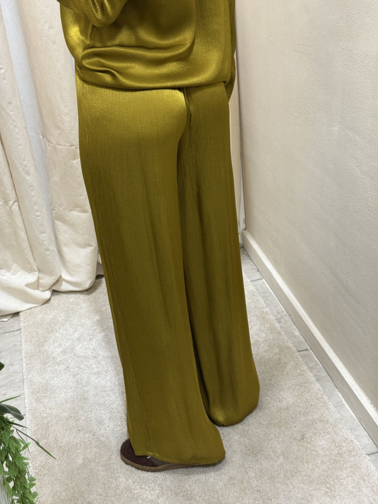 Pantalone ampio in viscosa goffrata HaveOne - GiuGiò | Shop online