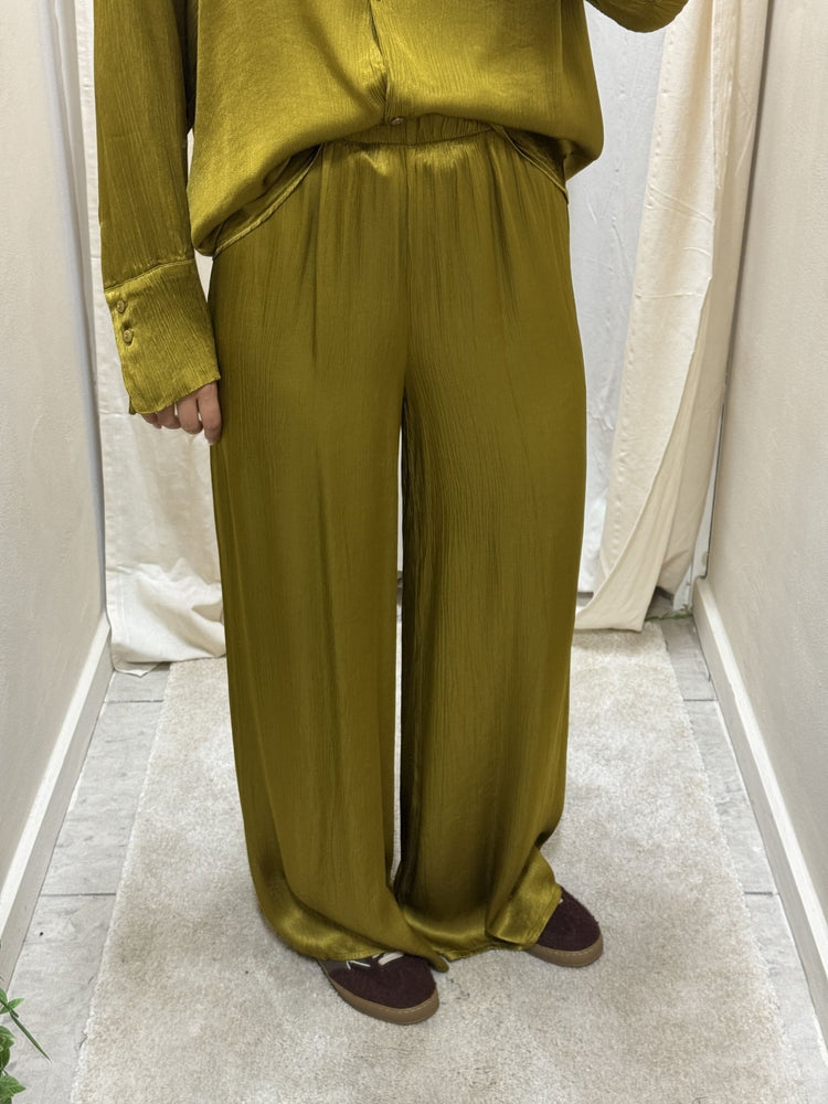 Pantalone ampio in viscosa goffrata HaveOne - GiuGiò | Shop online