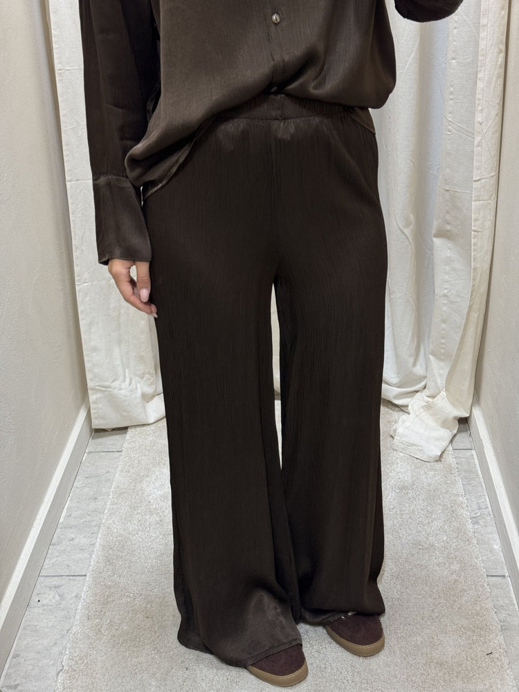 Pantalone ampio in viscosa goffrata HaveOne - GiuGiò | Shop online