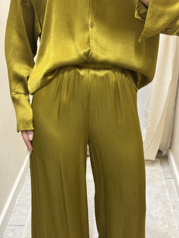 Pantalone ampio in viscosa goffrata HaveOne - GiuGiò | Shop online