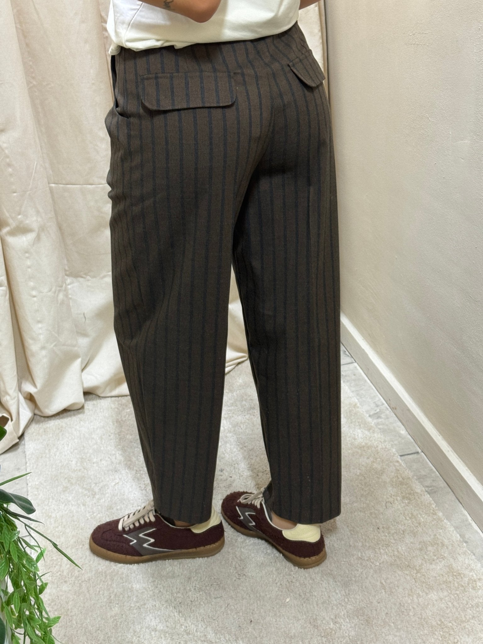 Pantalone baggy gessato Susy Mix - GiuGiò | Shop online