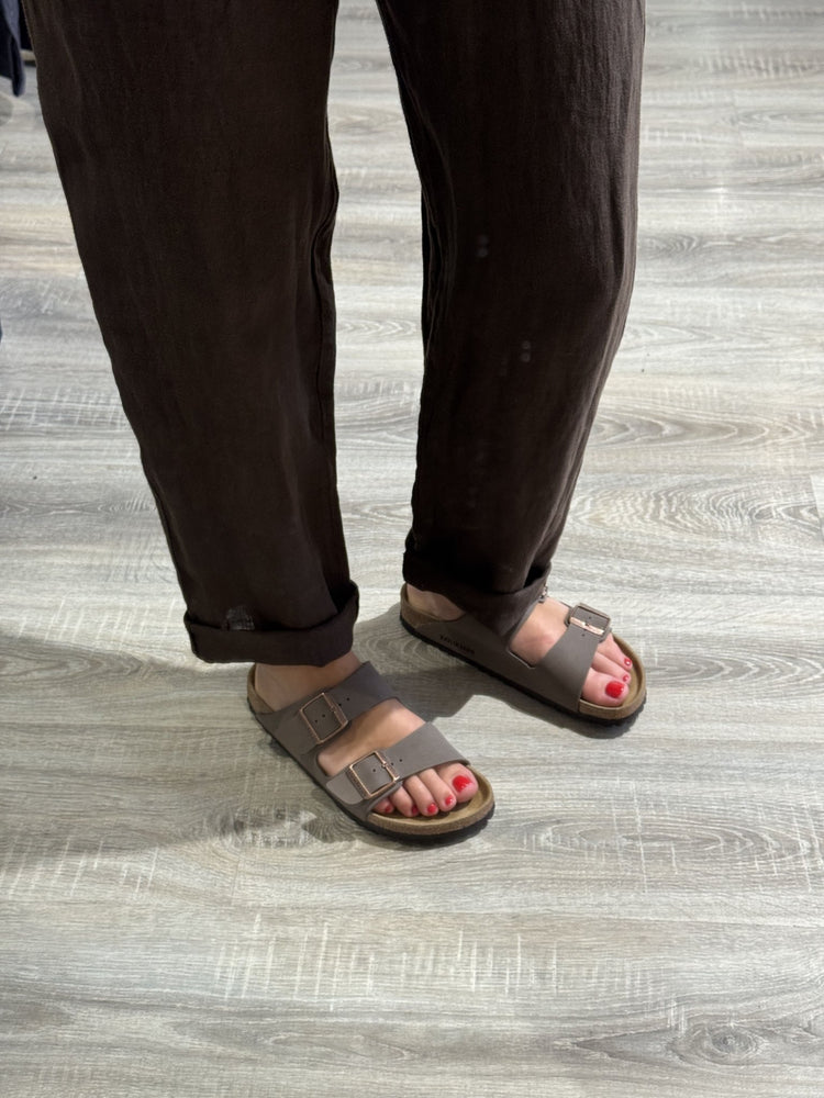 Pantalone baggy in lino con risvolto Susy Mix - GiuGiò | Shop online