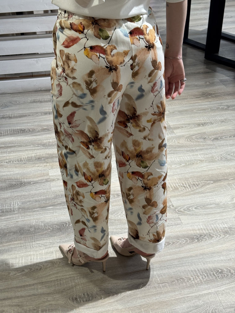 Pantalone baggy stampa fiorata Susy Mix - GiuGiò | Shop online