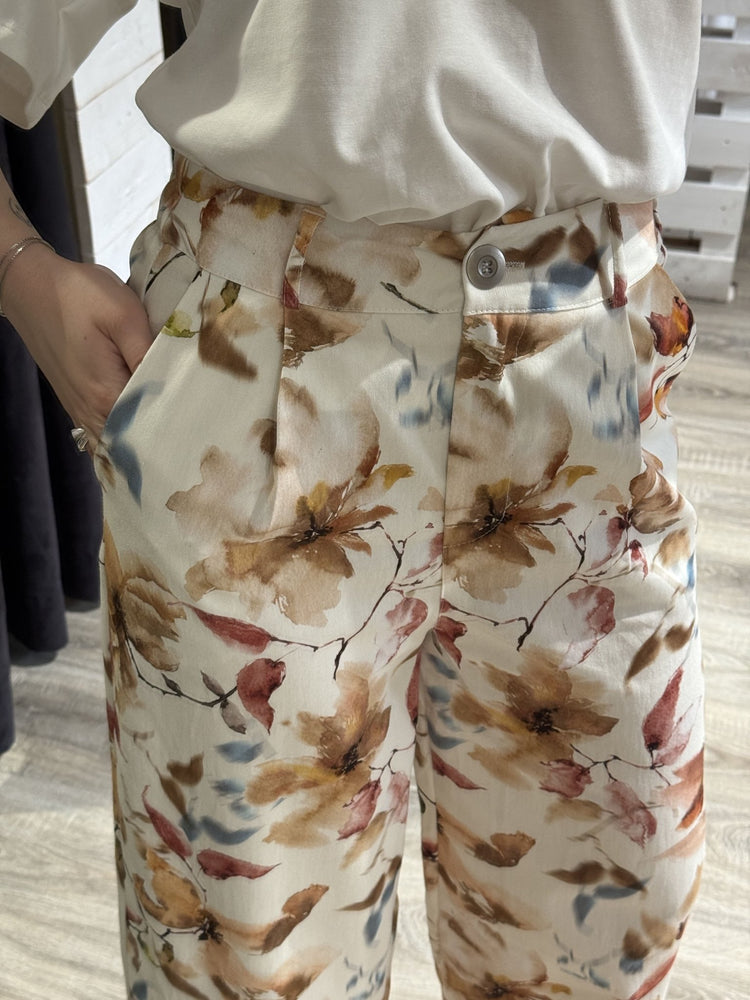 Pantalone baggy stampa fiorata Susy Mix - GiuGiò | Shop online