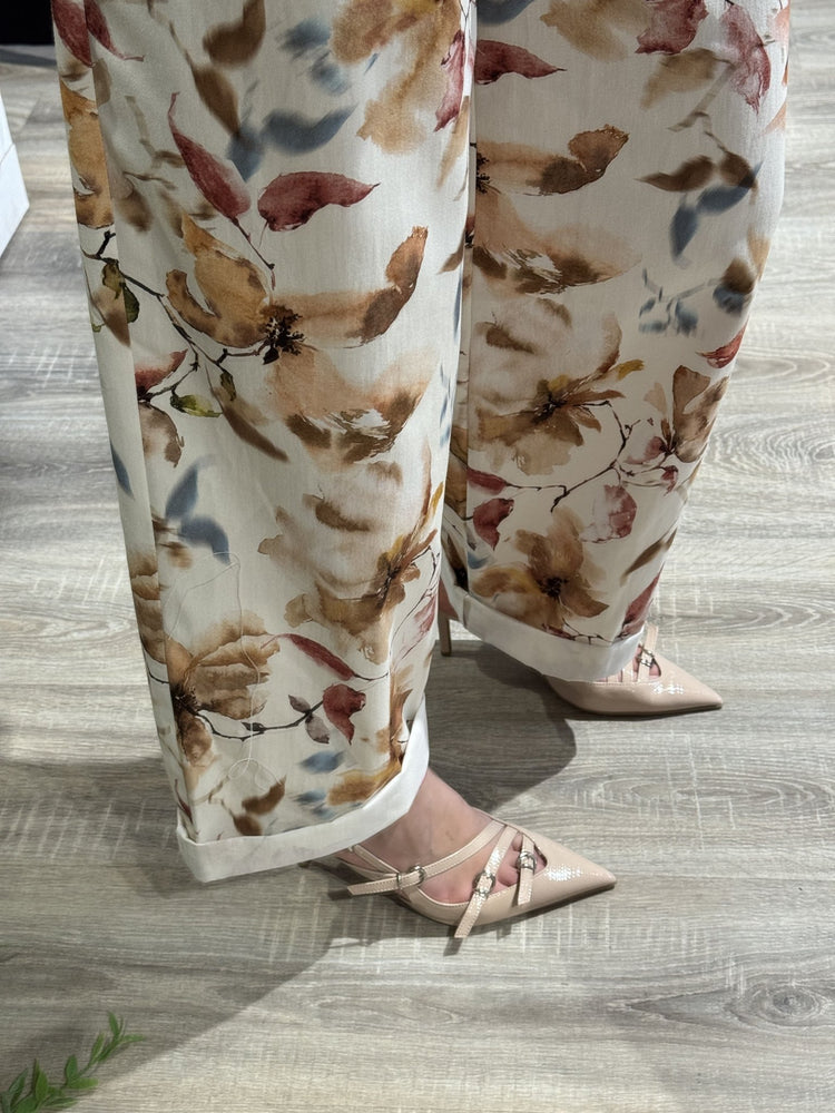 Pantalone baggy stampa fiorata Susy Mix - GiuGiò | Shop online