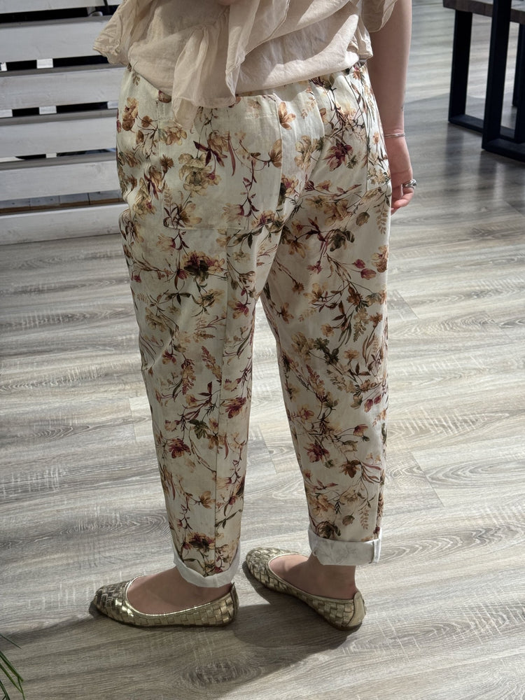 Pantalone baggy stampa fiori Susy Mix - GiuGiò | Shop online