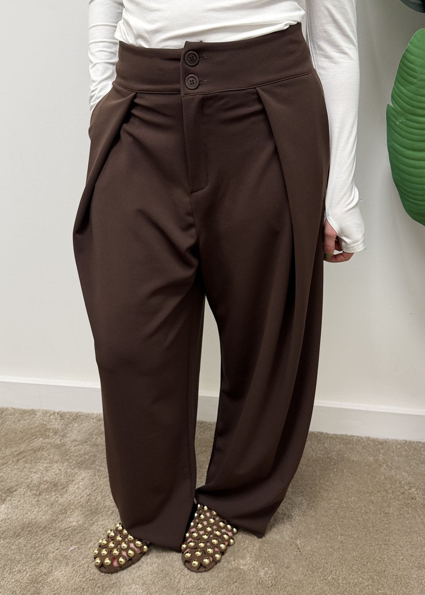 Pantalone balloon con pinces MyD - GiuGiò | Shop online