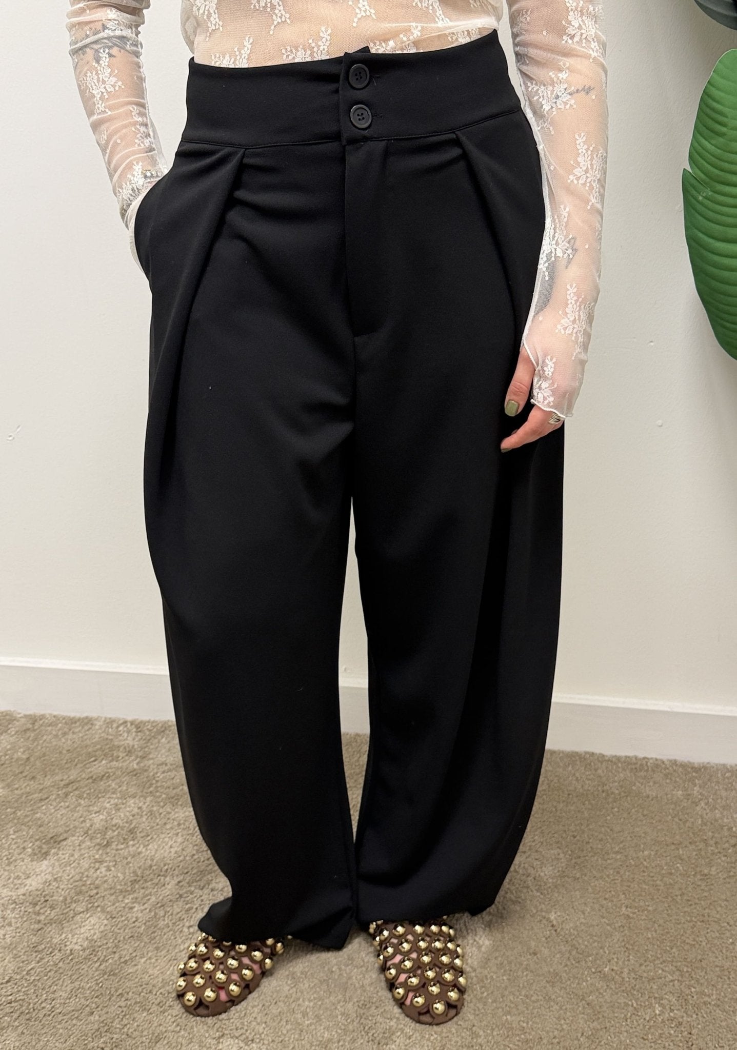 Pantalone balloon con pinces MyD - GiuGiò | Shop online