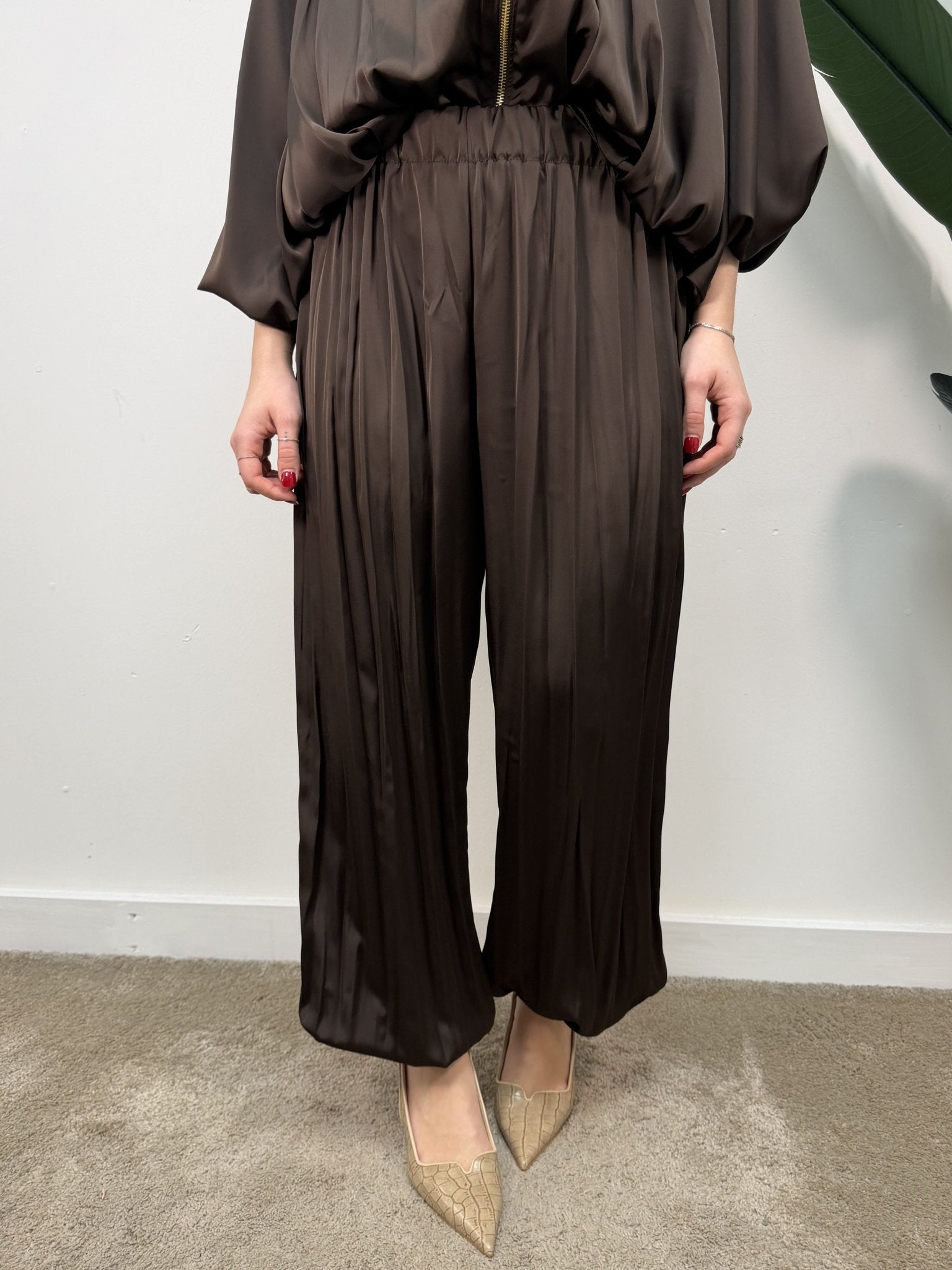 Pantalone balloon con polsino in raso lucido VICOLO - GiuGiò | Shop online