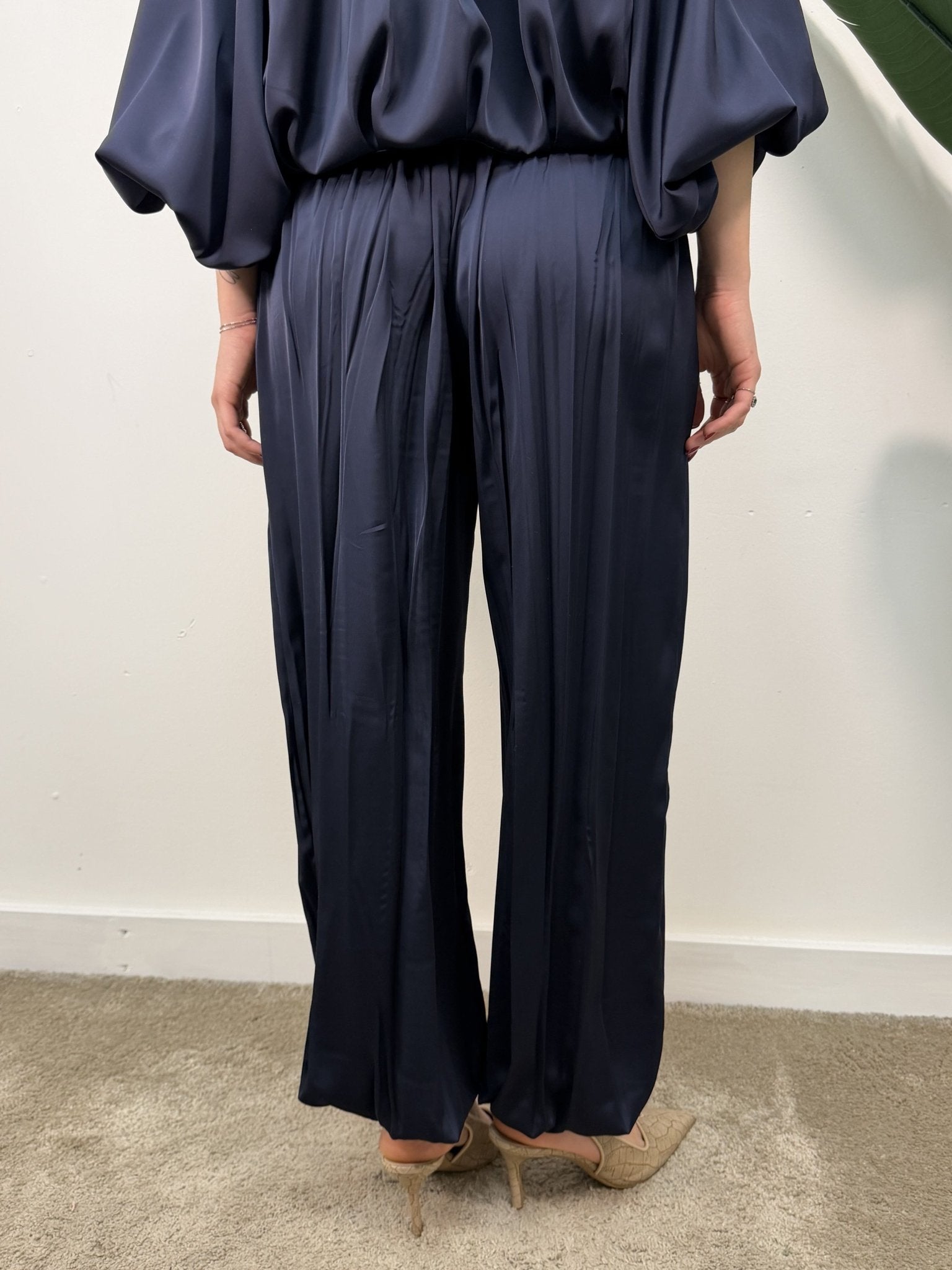 Pantalone balloon con polsino in raso lucido VICOLO - GiuGiò | Shop online