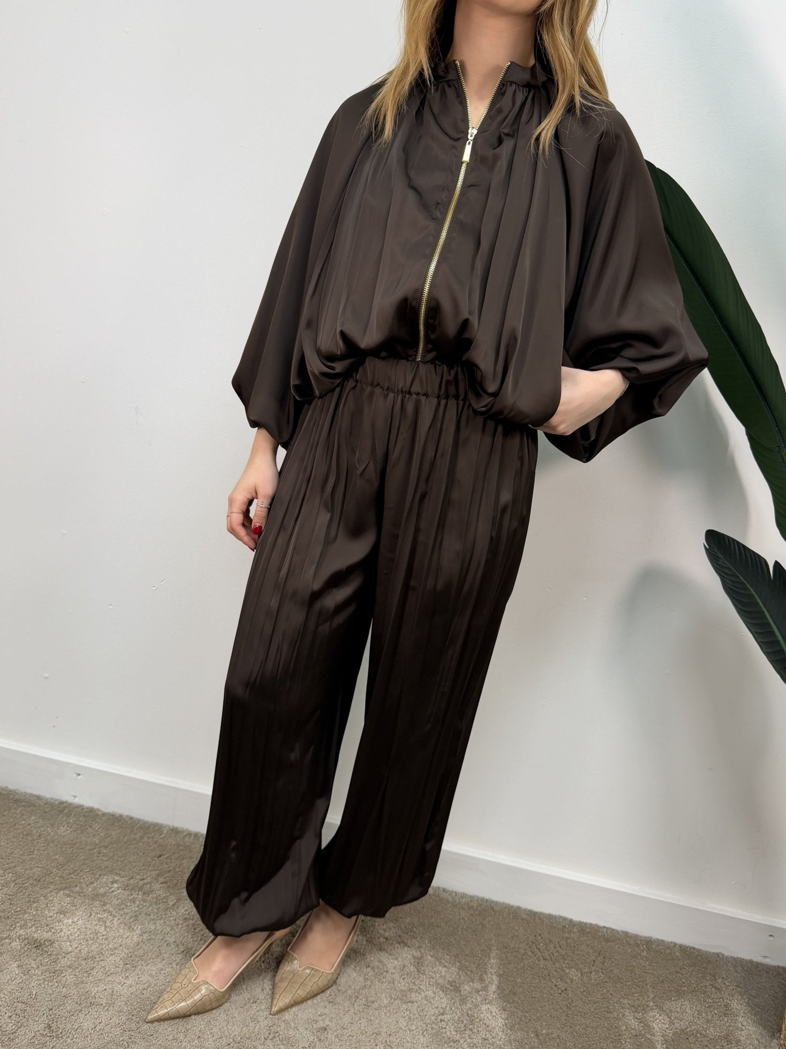 Pantalone balloon con polsino in raso lucido VICOLO - GiuGiò | Shop online