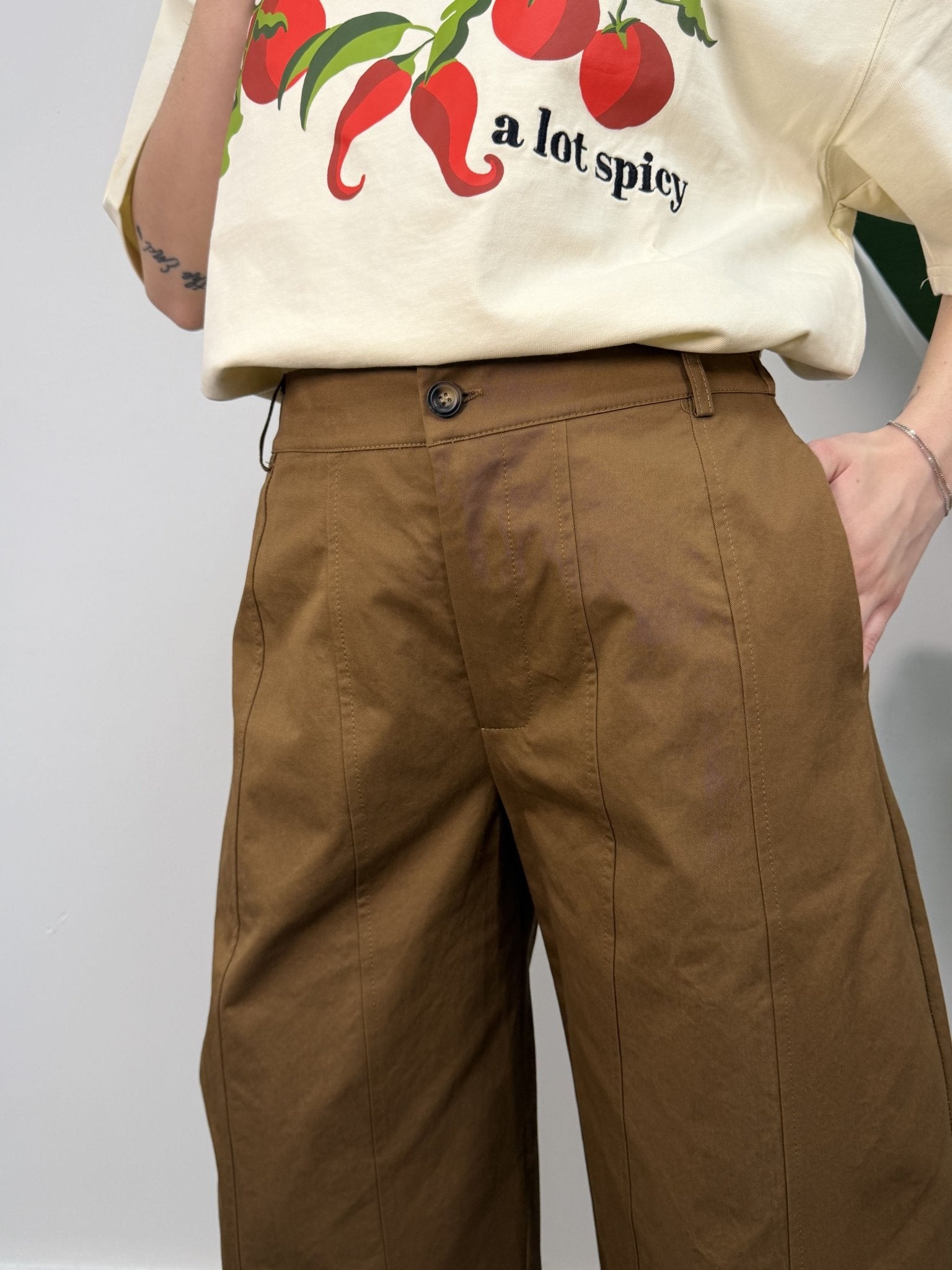 Pantalone balloon in cotone fustagno MyD - GiuGiò | Shop online