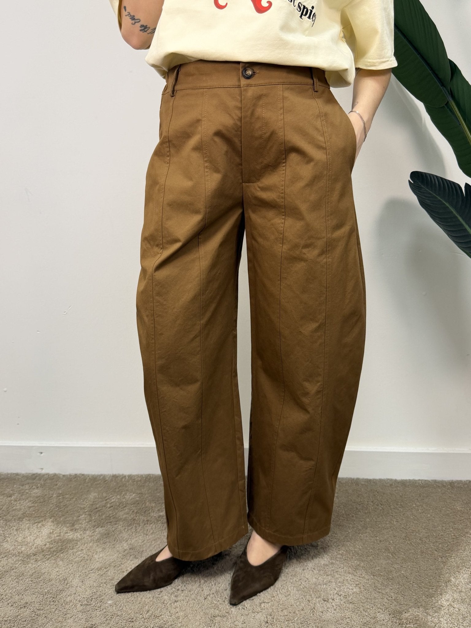 Pantalone balloon in cotone fustagno MyD - GiuGiò | Shop online