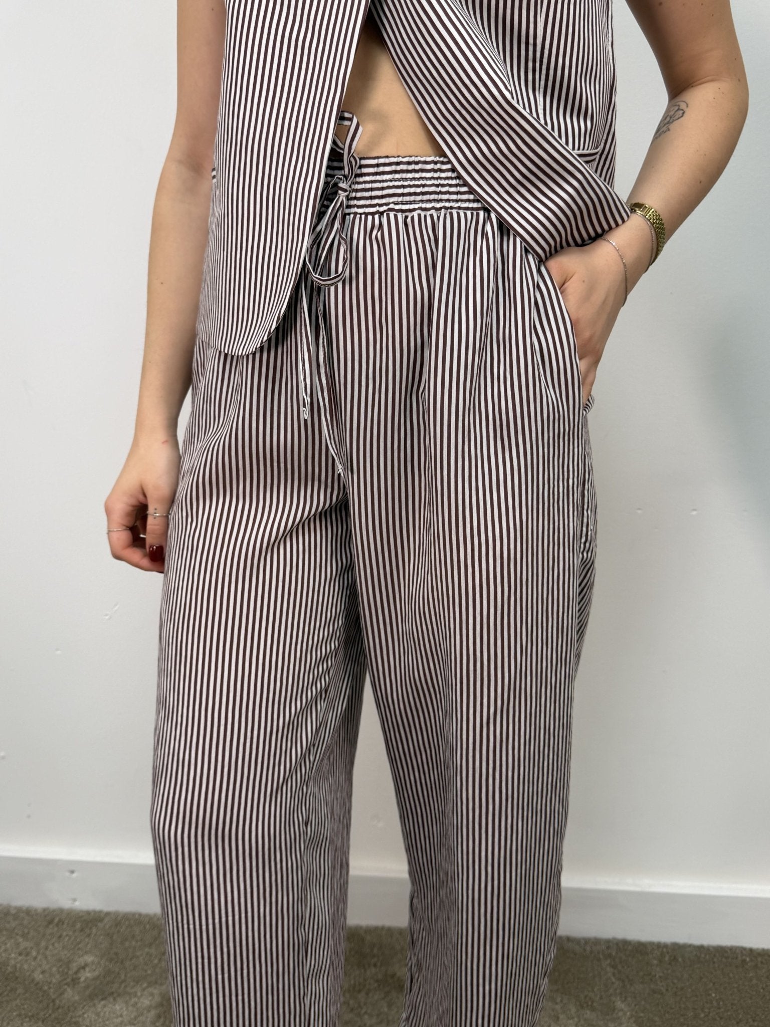 Pantalone balloon righe verticali Vicolo - GiuGiò | Shop online