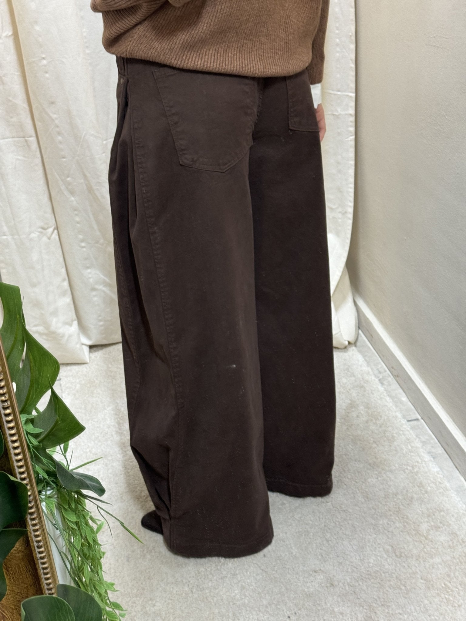 Pantalone barrel tinto in capo Susy Mix - GiuGiò | Shop online