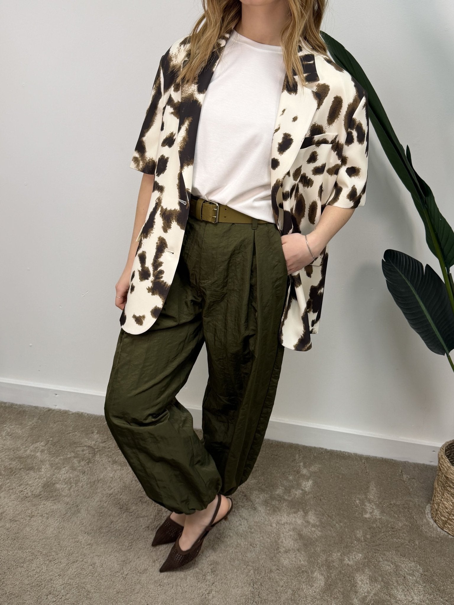 Pantalone barrell in tessuto parachute Imperial - GiuGiò | Shop online