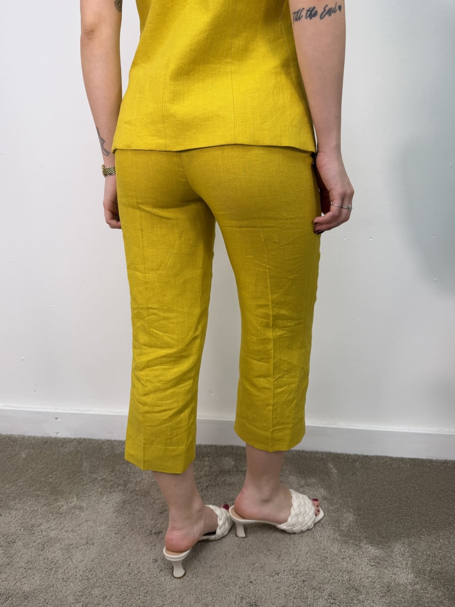 Pantalone capri 100% lino VICOLO - GiuGiò | Shop online