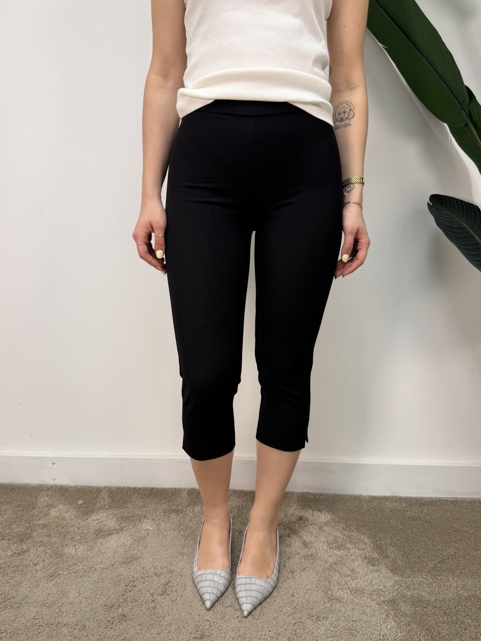 Pantalone Capri in crepe con spacchetti laterali VICOLO - GiuGiò | Shop online