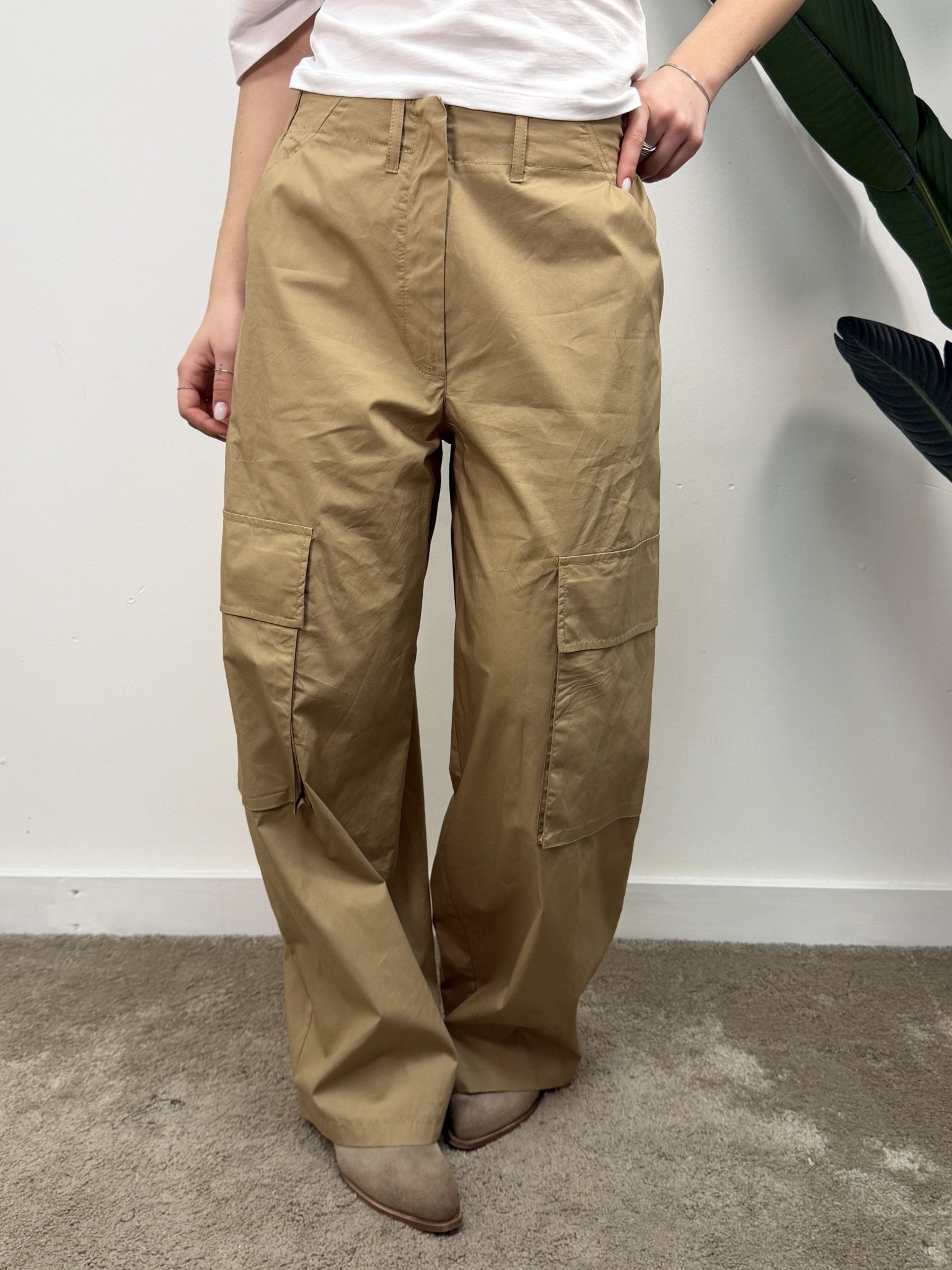 Pantalone cargo con pareo pizzo Susy Mix - GiuGiò | Shop online