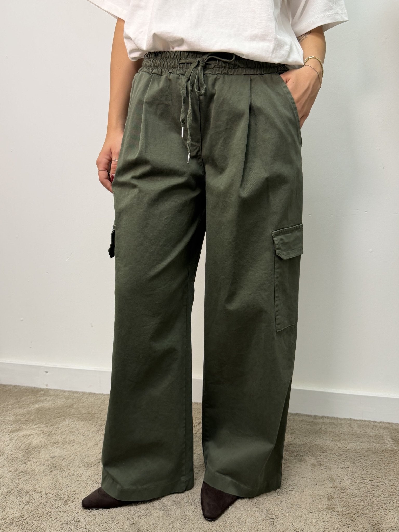 Pantalone cargo in cotone MyD - GiuGiò | Shop online