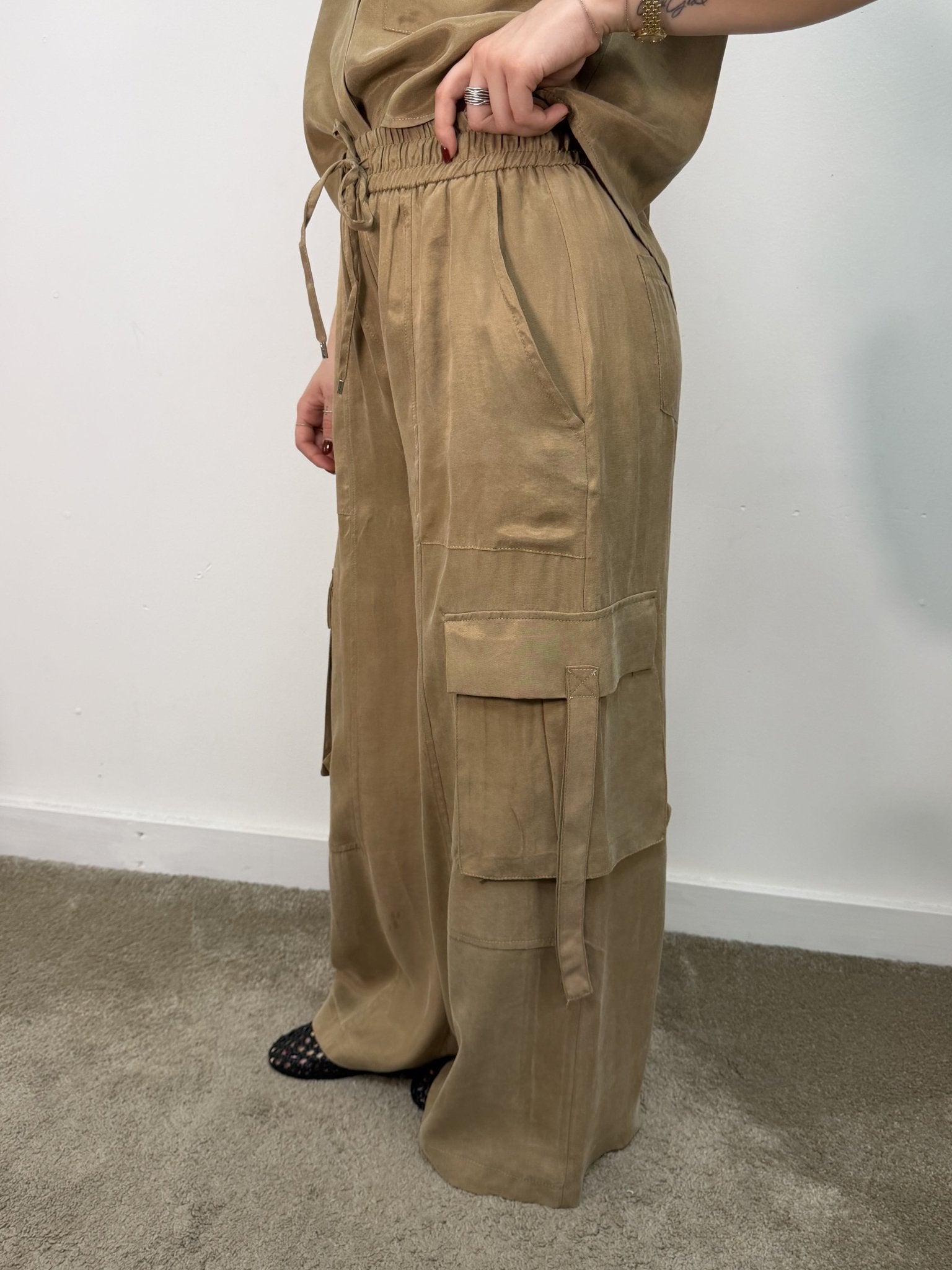 Pantalone cargo in cupro Tensione In - GiuGiò | Shop online