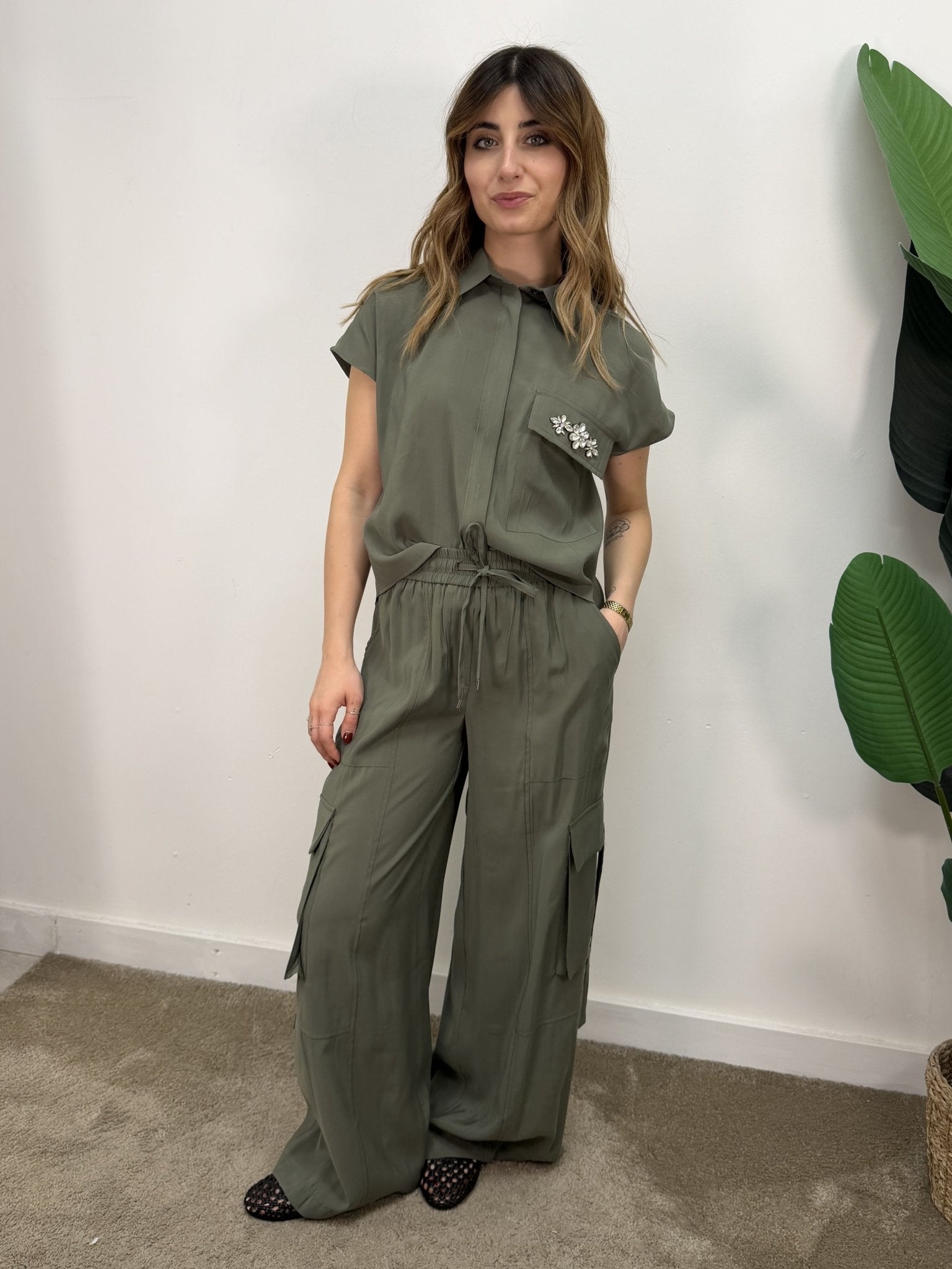Pantalone cargo in cupro Tensione In - GiuGiò | Shop online