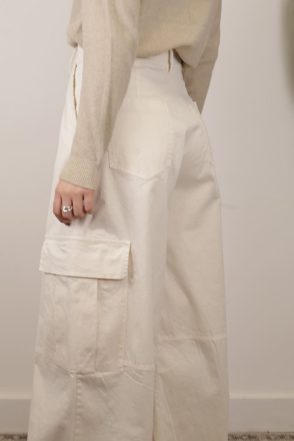 Pantalone cargo in gabardine Susy Mix - GiuGiò | Shop online