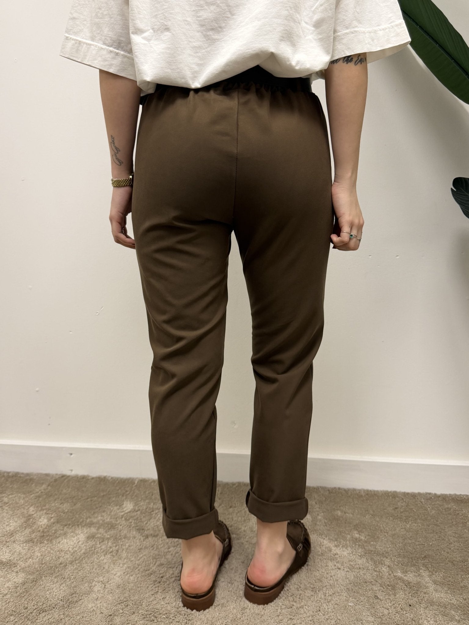 Pantalone carrot con cintura MyD - GiuGiò | Shop online