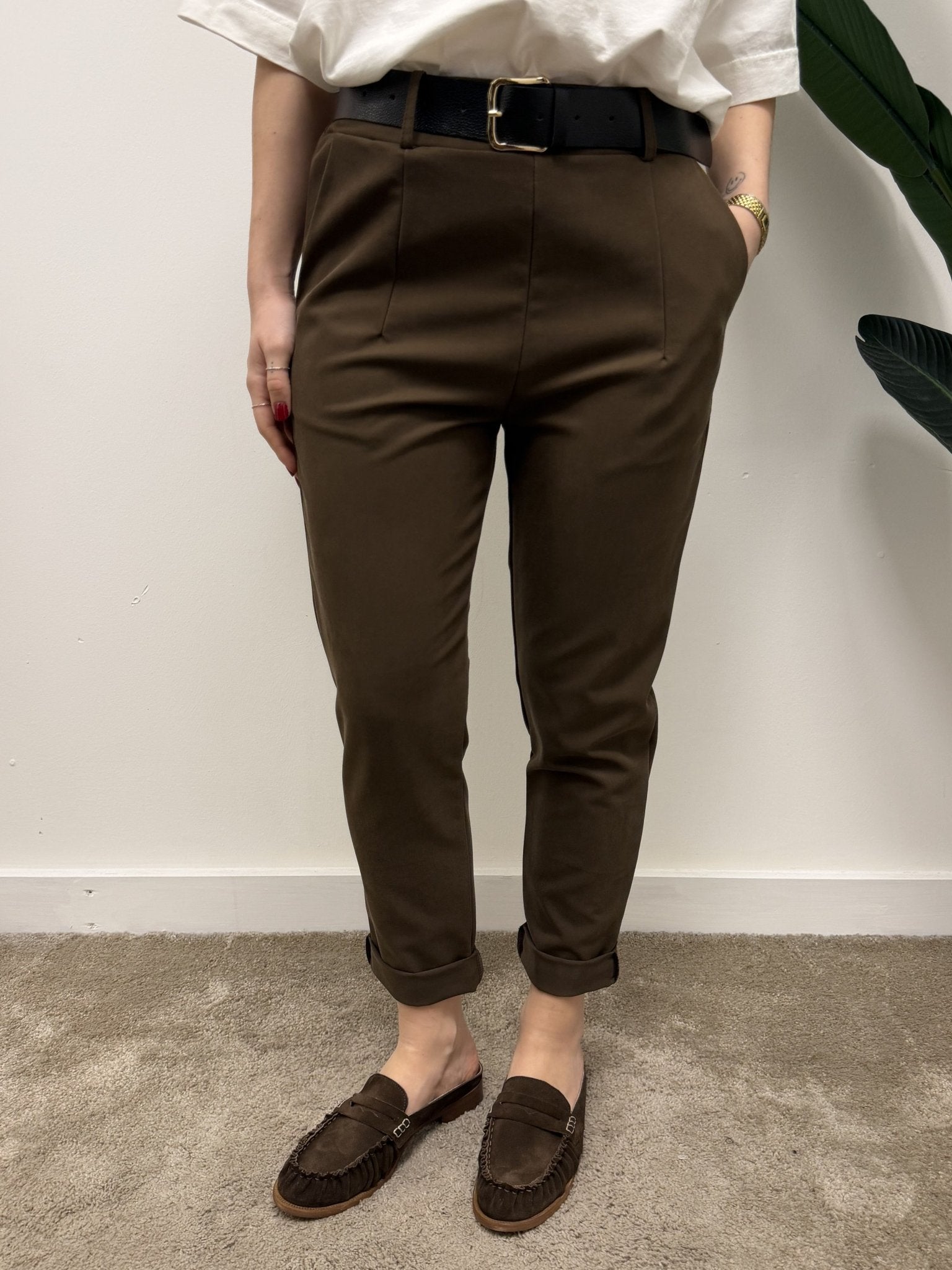 Pantalone carrot con cintura MyD - GiuGiò | Shop online