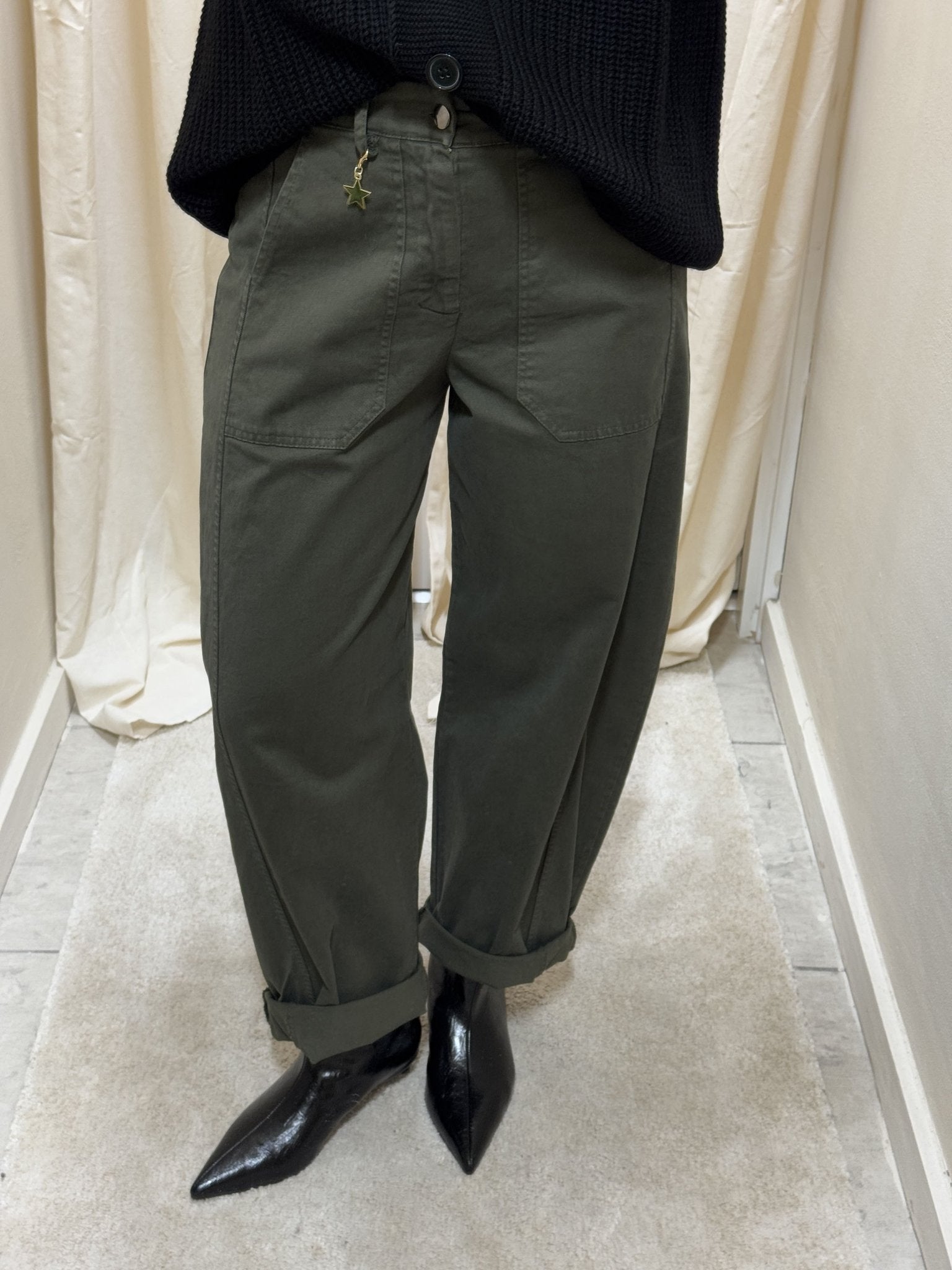 Pantalone carrot in cotone Susy Mix - GiuGiò | Shop online