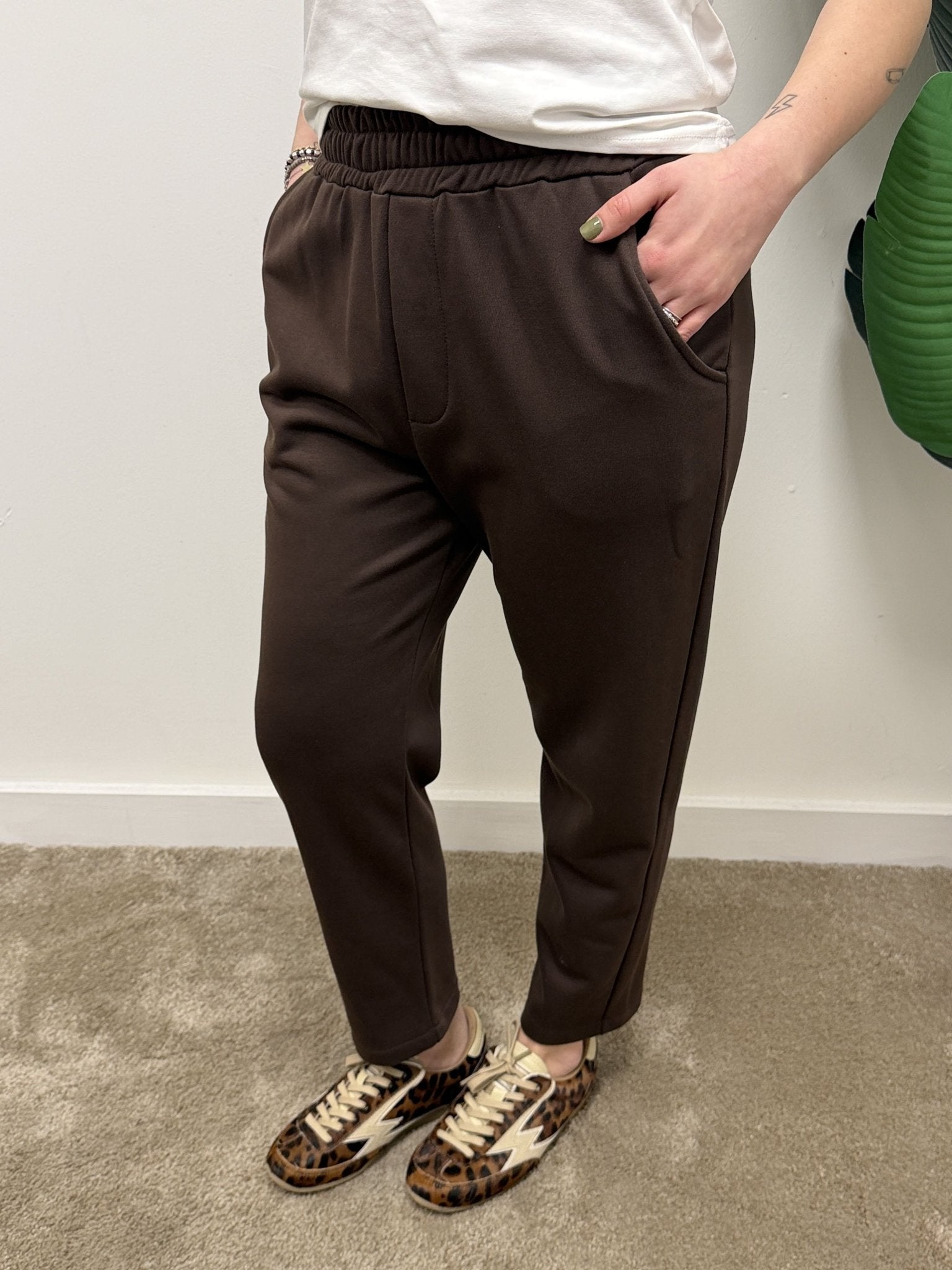 Pantalone carrot in felpa garzata MyD - GiuGiò | Shop online