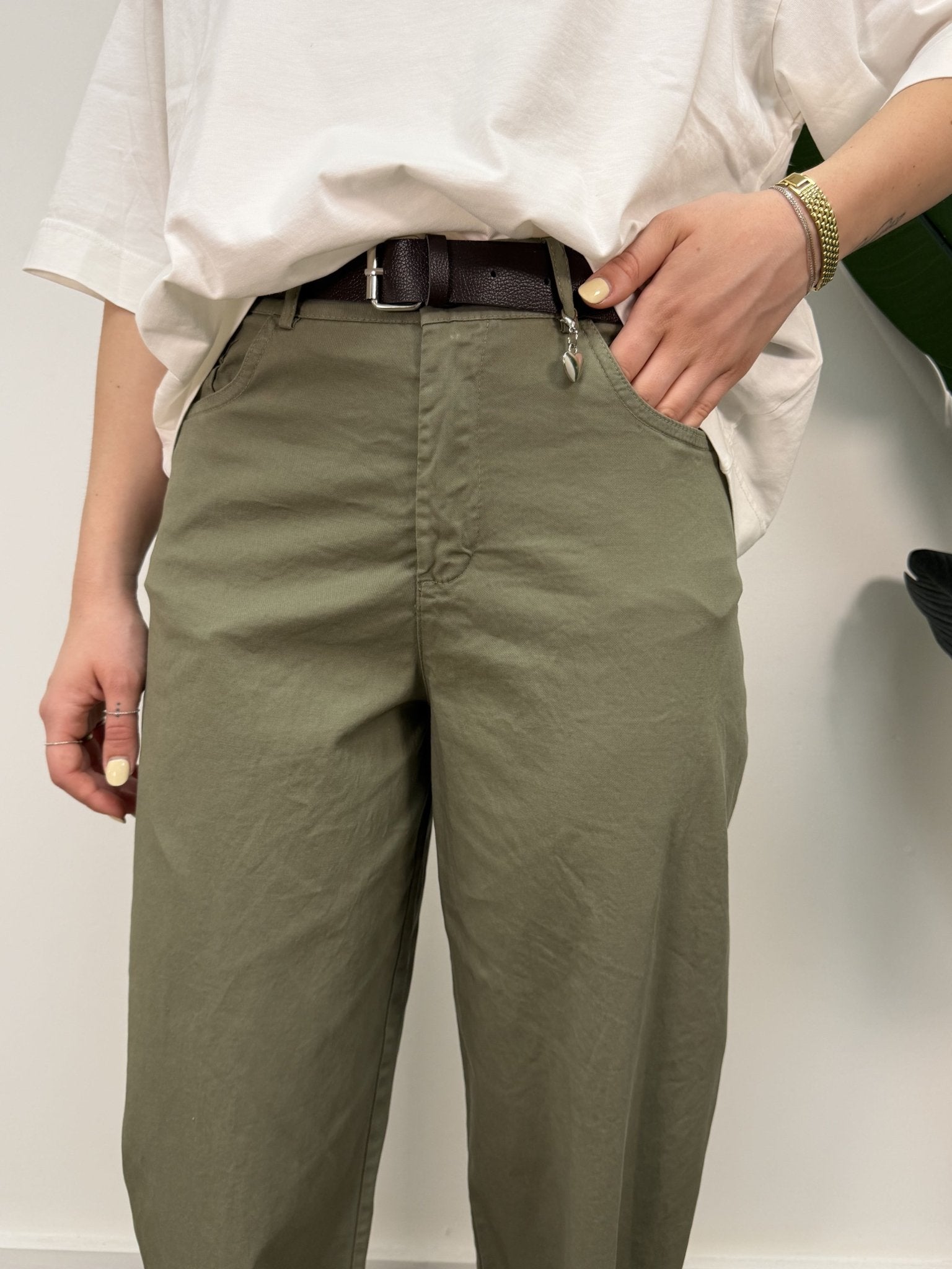 Pantalone cuoricino modello carrot Susy Mix - GiuGiò | Shop online