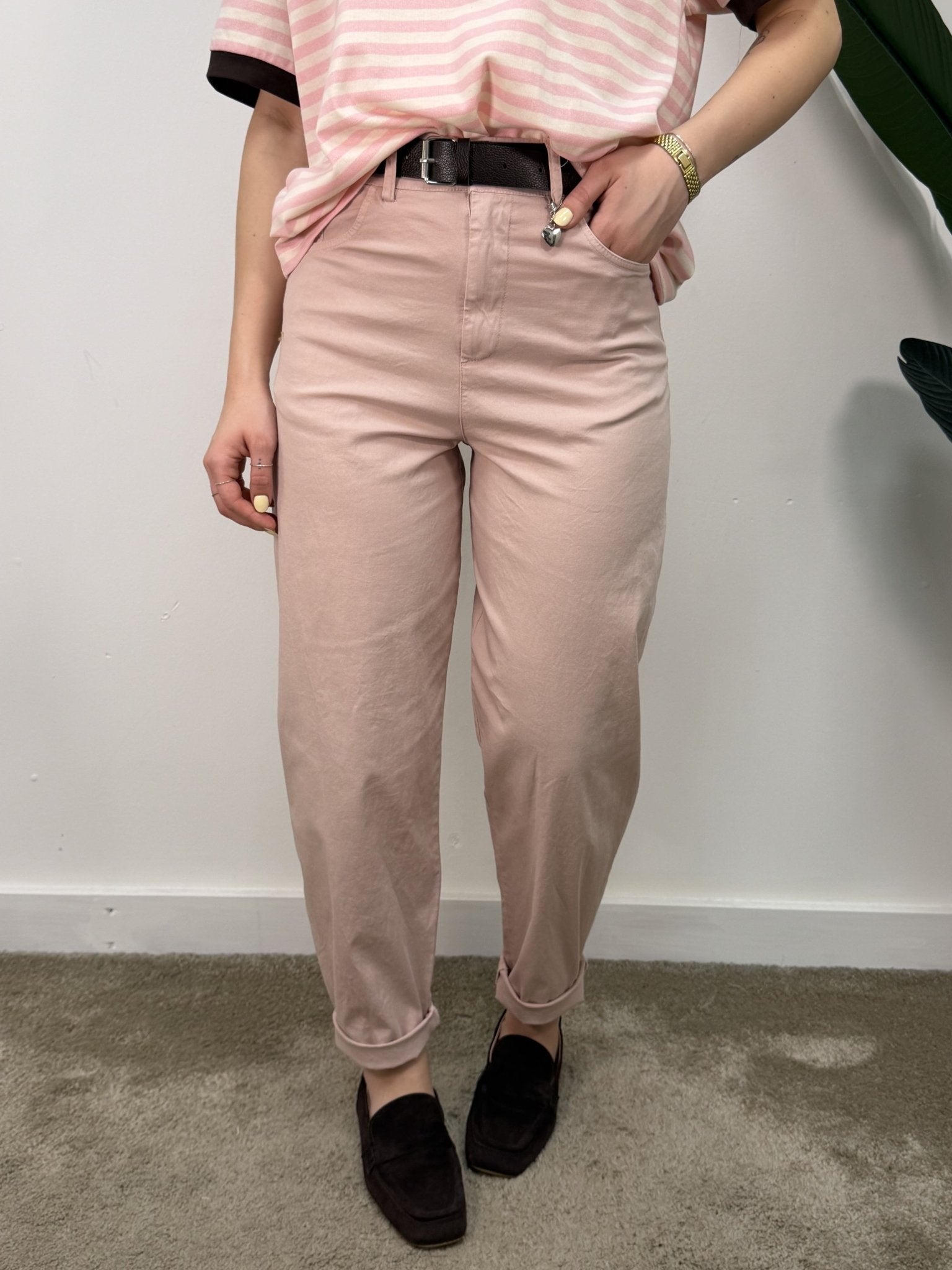 Pantalone cuoricino modello carrot Susy Mix - GiuGiò | Shop online