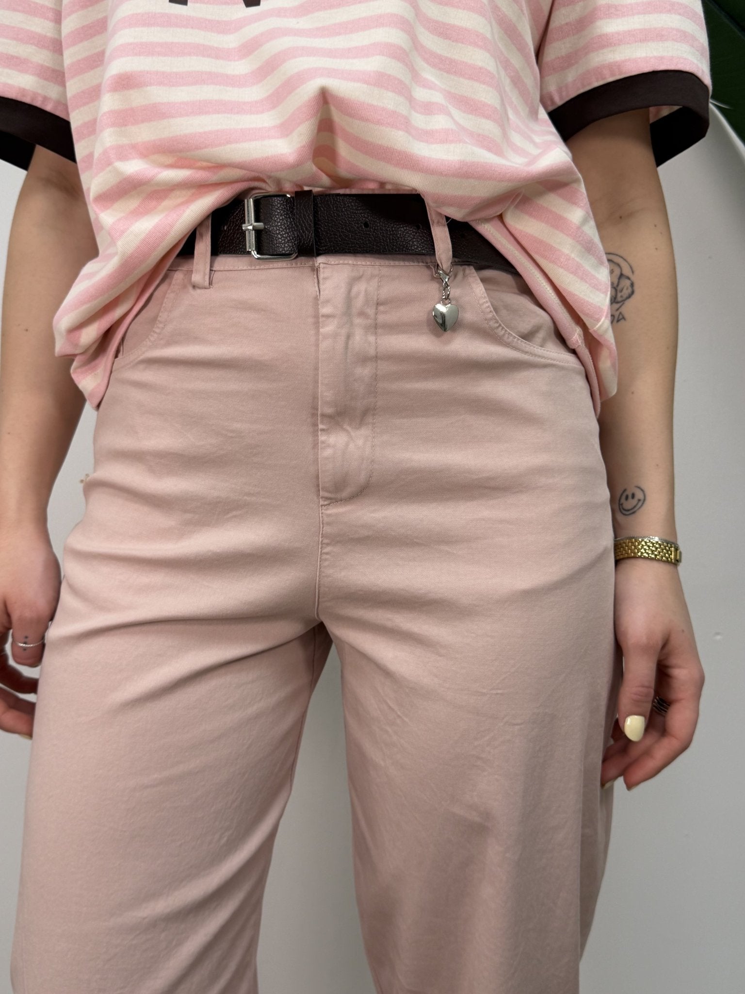 Pantalone cuoricino modello carrot Susy Mix - GiuGiò | Shop online