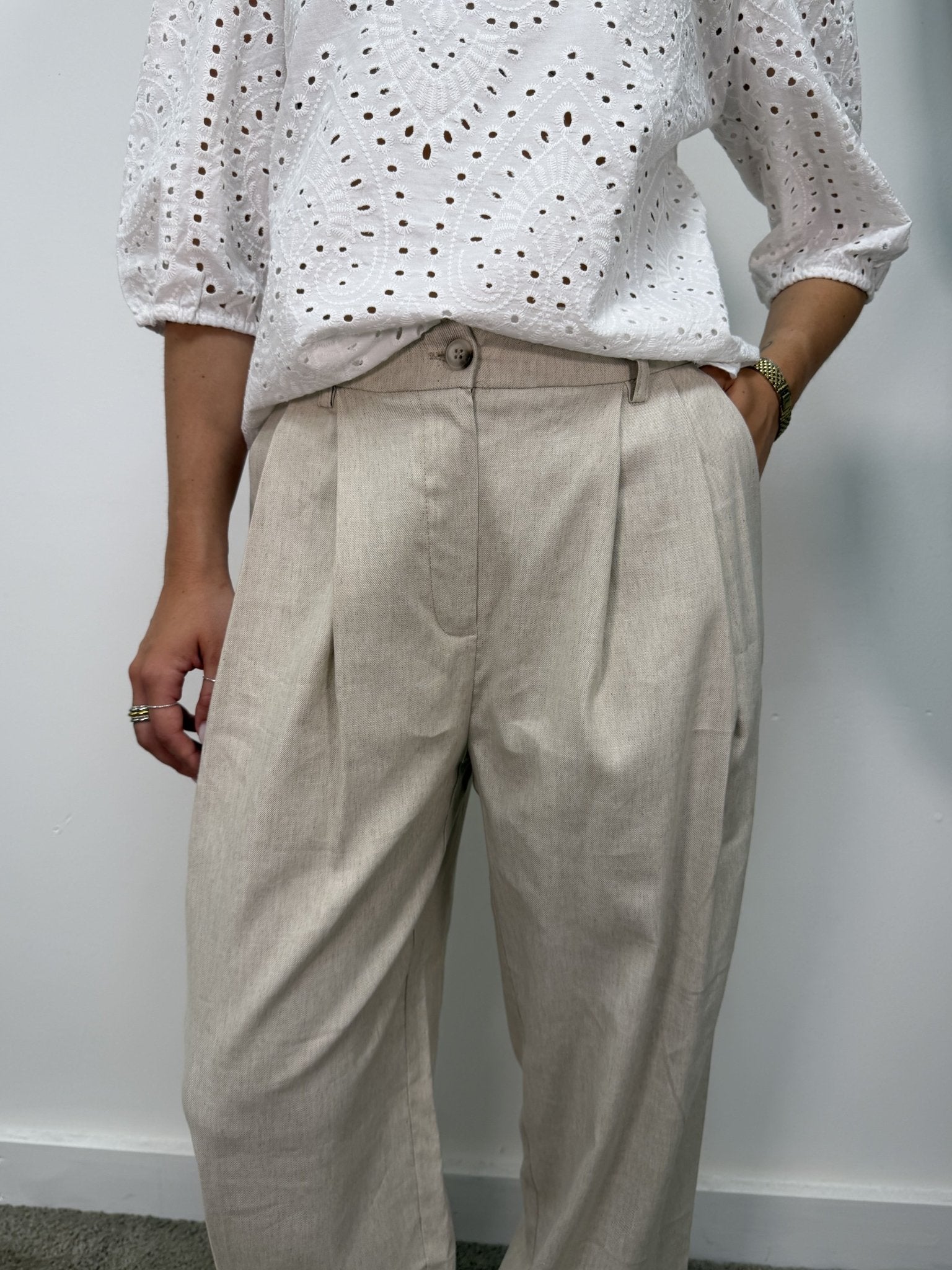 Pantalone doppia pinces maxi risvolto BSB - GiuGiò | Shop online