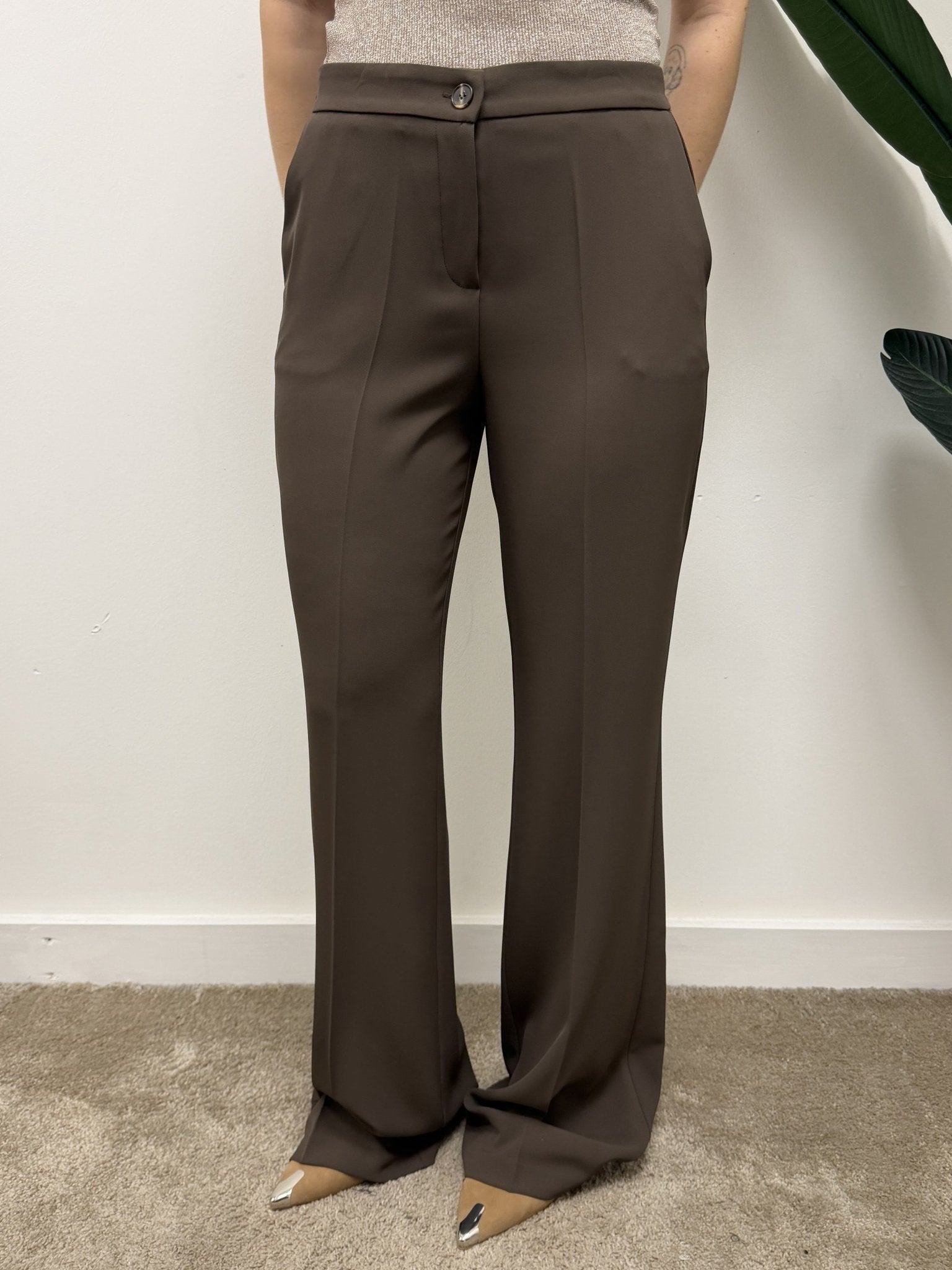Pantalone fluido gamba dritta MyD - GiuGiò | Shop online