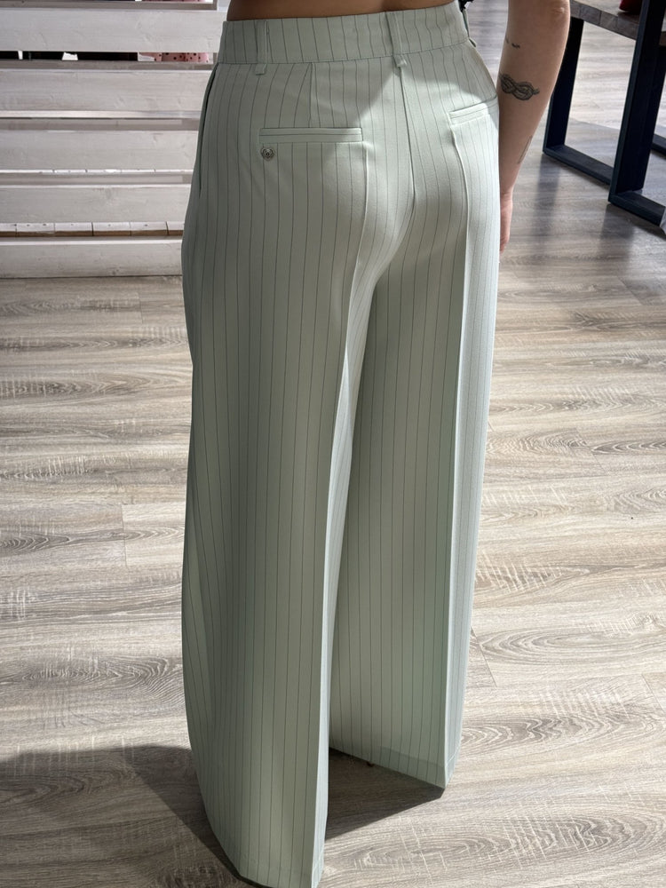 Pantalone fluido gessato con pinces Please - GiuGiò | Shop online