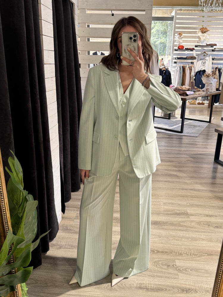 Pantalone fluido gessato con pinces Please - GiuGiò | Shop online